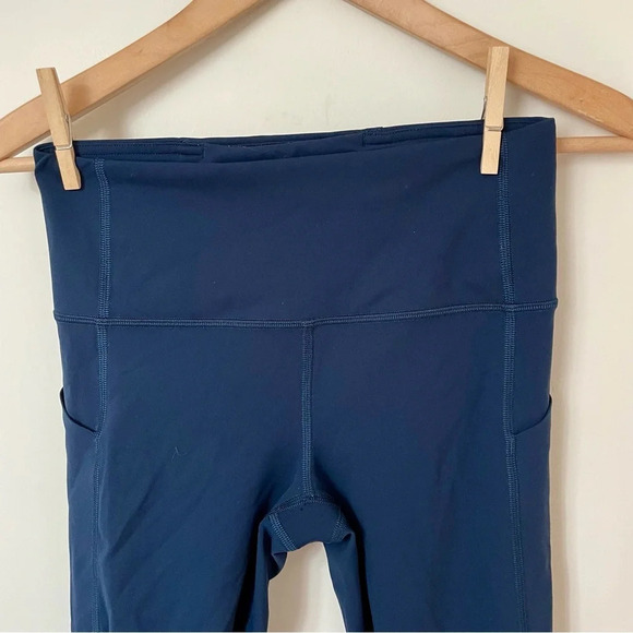 Lululemon 2020 Pace Rival High-Rise Crop 22" *No Zip True Navy - Picture 7 of 8